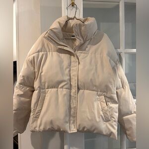 Beige Puffer Jacket